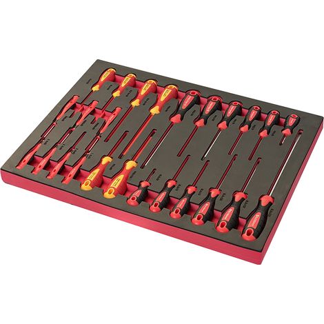 Assortimento di 25 utensili SOGI TER-05 in EVA - cacciaviti a taglio - cacciaviti a croce - cacciaviti per elettricisti (1/5)