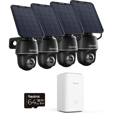 Kit Caméra Surveillance Solaire 4K Wi-Fi 6 Home Hub Système Surveillance Extérieure Suivi Auto Vision Nuit Couleur (1/5)