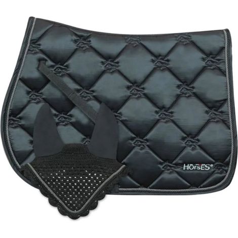 Full, Nero: Springsatteldecke mit passender Kappe, Modell Horses Edwina (1/3)