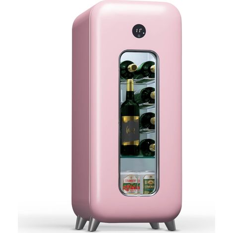 Klarstein Shirley 15 Uno nevera para vino 15 botellas 5 - 20 °C Touch Retro