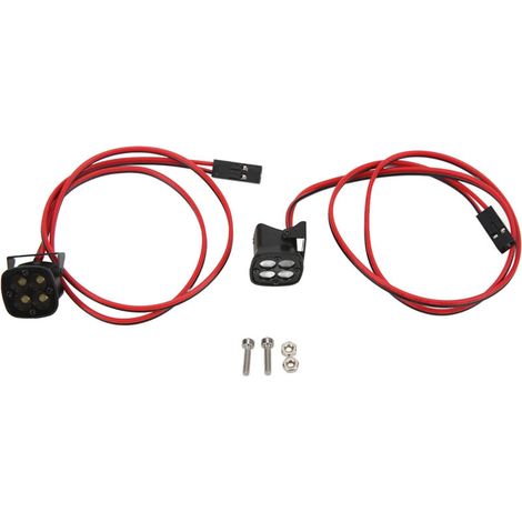 2 Kits Phares LED Spot Carré Haute Luminosité pour Véhicule RC 1/10 Échelle Crawler (1/5)