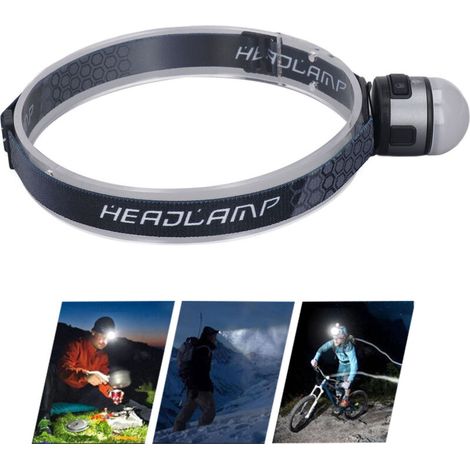 Lampe frontale LED Type C, lampe de poche, base magnétique pour le camping en plein air,