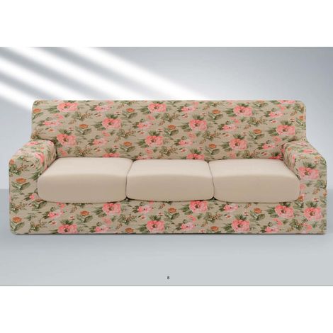 Copridivano Sofa Cover In Fantasia Disegno AB, misura3 PosticoloreAB 2000 Blu (1/2)
