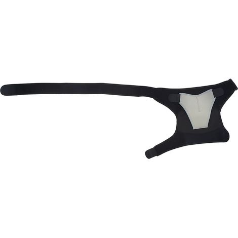 Bandeau d'épaule ajustable gris pour sport, attelle de maintien contre entorses et blessures, équipement de protection. (1/5)