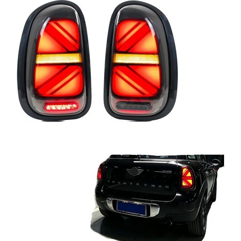 Luces traseras LED, cristal PC ABS PMMA, 35 W de potencia, 12 V de voltaje, 3400 lúmenes, intermitente secuencial. (1/5)