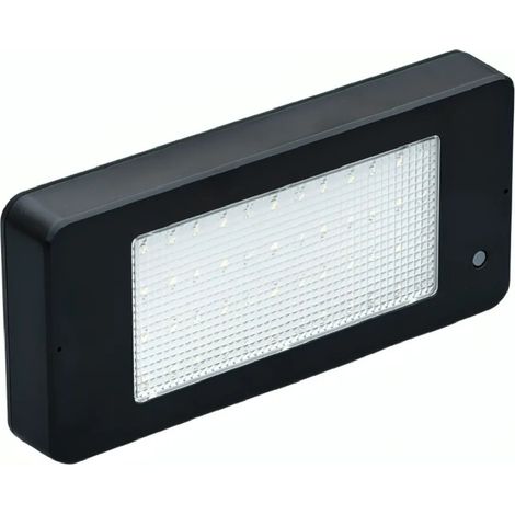 Applique solaire IP65, éclairage extérieur 800 Lm 6000K A++, détecteur de mouvement