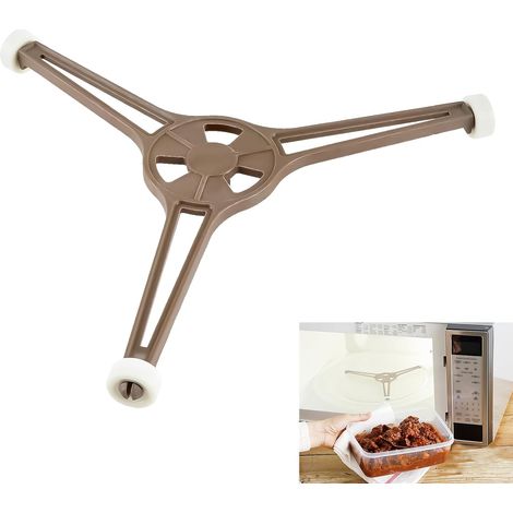 Dreieckige Mikrowellenhalterung, universeller Drehringhalter für Tabletts, Ersatz-Drehring für Mikrowellenherde, passend für 24,5 cm große Glas-Ersatzteiltabletts