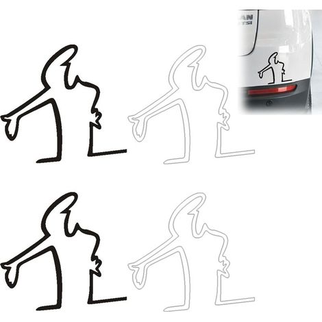 adesivi per auto, adesivi per esterni con design a cartoni animati per carrozzeria, adesivi promemoria per graffi per frigorifero, moto, porta, parete, computer (1/5)