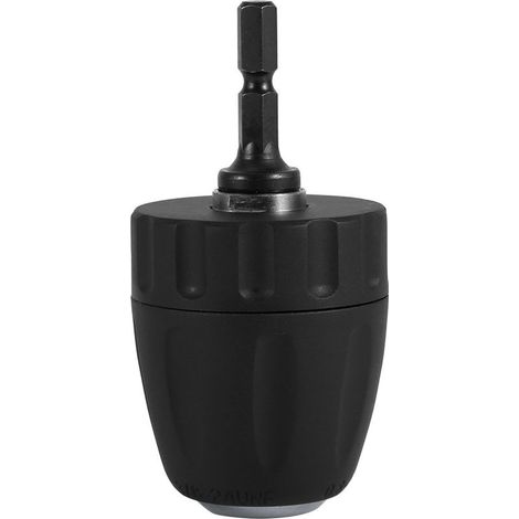 0.8-10mm 3/8"-24UNF Keyless Drill Chuck with 1/4" Hex Shank Drill Accessories (1/5)