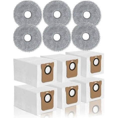Dust Bags Serpillière Cloths pour Dreame L10S Ultra L10 Prime L20 Ultra Aspirateur Bags Serpillière Pads (1/4)