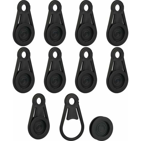 10 Pièces Clips de Bâche, Pince pour Bache, Pinces à Bâche Pinces à Pinces d'Arrimage pour Bâche pour Bâches de Voiture, Tentes, Auvents et Bâches de Piscine-LIAIKI (1/5)