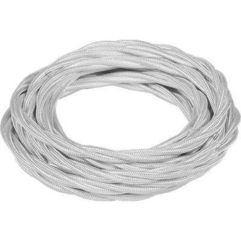 Cavo elettrico multipolare country fme rame/pvc/seta bianco n°xmmq 3x0,75 cf=mt 50 Fanton