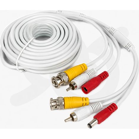 Cavo Da 10 Metri Per Telecamere Audio Video Ahd 1080P RCA BNC E Alimentazione (1/4)