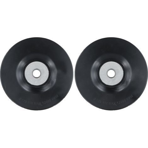 2 PièCes Disque Meuleuse 125 Metal Disque Bois Meuleuse 125 Grinding Disc Tray Disque Meuleuse 125 Compatible Avec Les Ponceuses Et Meuleuses D'Un DiamèTre IntéRieur De 14 mm (1/5)