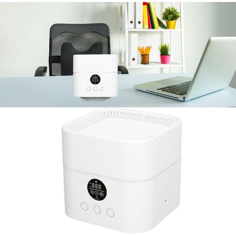 Purificateur d'air 500 ml, humidificateur et purificateur d'air 3 en 1 à ions négatifs, alimenté par USB, avec lumières colorées et câble USB pour chambre à coucher (1/5)