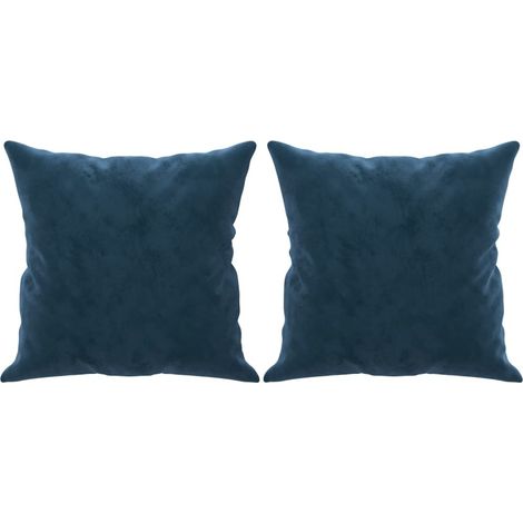 2 Coussins décoratifs Bleu 40 x 40 cm En Velours. Idéal Salon, Sofa et Canapé (1/5)