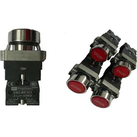EB2-BE101 Interrupteur d'allumage pour modification automobile, panneau de démarrage à un bouton, combinaison 5 en 1 12 V (1/4)