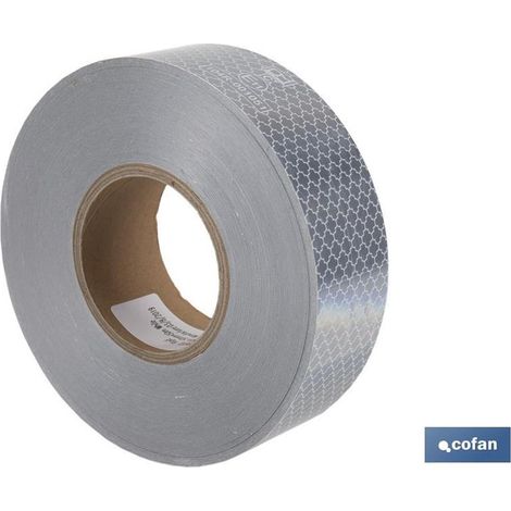 Kontinuierliche retroreflektierende Rolle, 50 m, Weiß