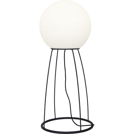 Star Trading Lampadaire Mallorca, Lampadaire, E27, Décoration, Noir, Blanc, Extérieur, IP65, 95 cm (1/3)