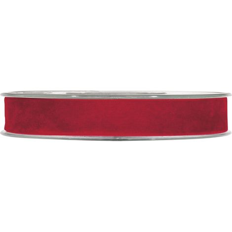 Piovaccari Nastro Double Velvet H 15 Mm L 7 Mt Red