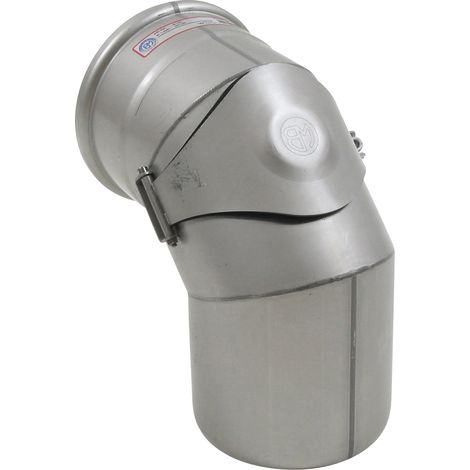 BLÜCHER EuroPipe Rohrbogen 87.5 Grad mit Revision, 1.4301, 160mm