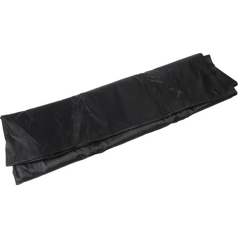 Bâche de piscine rectangulaire Oxford 210D imperméable résistante aux UV et à la chaleur réfléchissante contre les débris pour piscine extérieure pour piscine de jardin Noir 259 x 170 cm (259 (1/5)