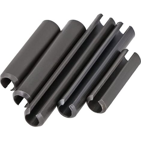 100 pcs Goupilles à Ressort Fendues Goupille élastique en Acier au Manganèse, M5x16 mm