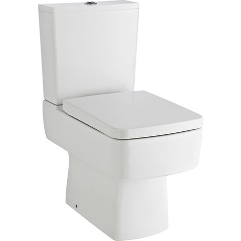 Compact Close Coupled Toilet & Cistern (Seat Sold Separately) - TOILETSET1 (1/3)