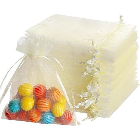Obstschutzbeutel mit Kordelzug (50er Set) Obst und Gemüsebeutel Organzabeutel Schützende Netzbeutel für den Garten Beutel mit Kordelzug Obstbeute (1/5)