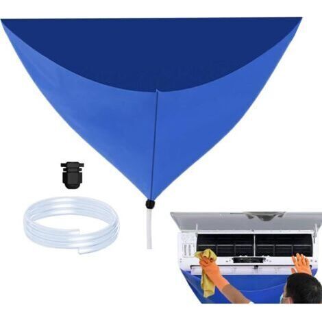Housse De Nettoyage Pour Climatiseur Split,Kit De Sac De Nettoyage Étanche Pour Climatiseur,Outil De Nettoyage Protecteur Étanche Et Réutilisable,Sac De Nettoyage Mural Pour La Maison (1/5)