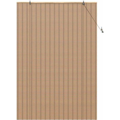 Store enrouleur Autre Marron Clair 150 x 220 cm Bambou CFW3571378 (1/4)