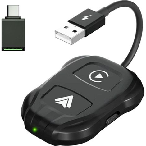 Compatible with Apple CarPlay wired to wireless smart AIBOX car stereo adapter (1/5)