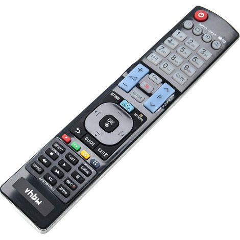vhbw Replacement Remote Control compatible with LG 32LM340, 32LM3400, 32LM340S, 32LA6130, 32LA620S, 32LA660S, 32LM340T TV, Television