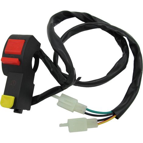 Interrupteur d'allumage pour moto tout-terrain, modification à double fonction des accessoires de quad Huayang Xiaogaosai à double démarrage. (1/5)