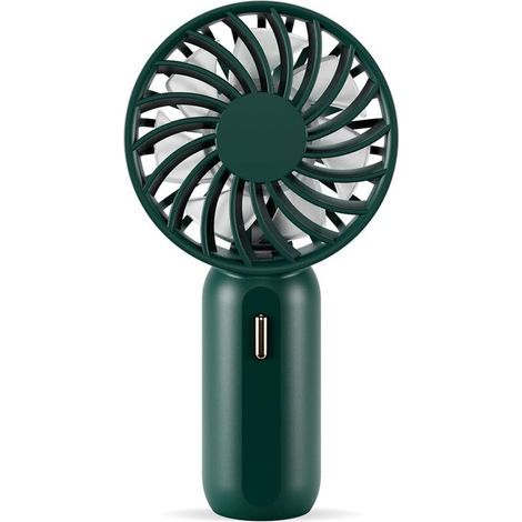 Mini Ventilateur Portable avec 3 Vitesses Réglables, Batterie Rechargeable, Cordon, Ventilateur USB Silencieux pour la Maison, Bureau et Voyages-Ensoleillé (1/5)