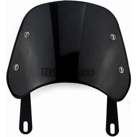 Déflecteur de vent universel pour pare-brise de moto (compatible Harley, Honda, Yamaha, Kawasaki, Suzuki, phares de 6,5" à 9,45") - Noir (1/5)