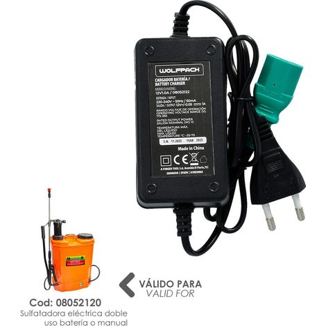 WOLFPACK LINEA PROFESIONAL cargador para bateria para sulfatadora. 08052120 (1/3)