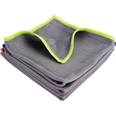 Carbon Microfibre Cloth 30 x 30 cm Glass Bezel (1/4)