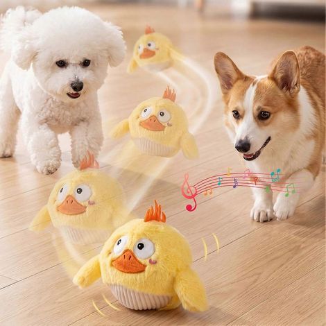 Singing Dancing Peluche Pet jouet – Irregular Jumping – pour chiens Cats jeu interactif – Renard