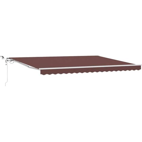 Maison Exclusive - Tenda da Sole Retrattile Automatica con LED Marrone 450x300 cm
