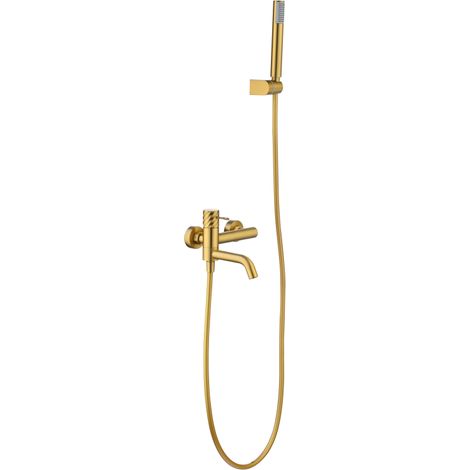 Kit baño/ducha monomando Bless oro cepillado [ IMEX® ] (1/2)