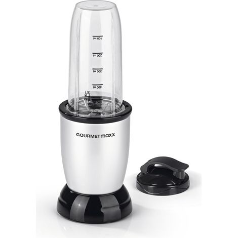 GOURMETmaxx Nutrition Blender  Smoothie Maker - 4 pz.  Frullatore con caraffa grande da 700 ml e coperchio “to-go”  Frullatore con 22.000 giri/minuto  Robot da cucina per frullati, smoothies ecc. (1/5)