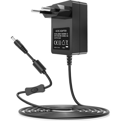 Adaptateur d’Alimentation 12V AC/DC 12Volt Compatible avec DC117-15 DC11715 Chambre à Coucher Lumière Vanité Miroir de Maquillage Ampoules Cordon d’Alimentation DC (1/5)