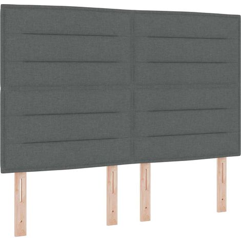 Maison Exclusive - Cabecero Gris oscuro 160 cm tela