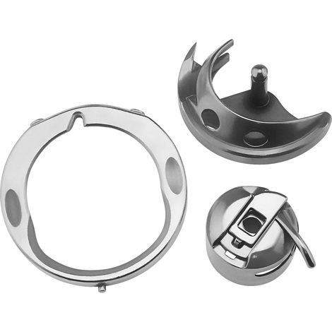 Set Bobbin Case, Hook and Shuttle Cover Compatible with Singer 1105/1107/1116/1120, Bernette 12, and EverSewn Maker 100 (1/5)