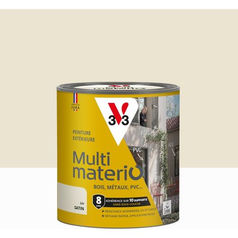 V33 Peinture multimateriaux exterieure Multimaterio V33 lin satine 0.5 l