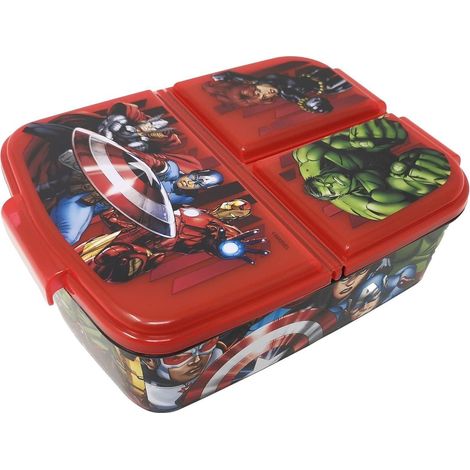 Brotdose Lunchbox Fächer Unterteilung Kinder BPAfrei Avengers Heroes (1/5)