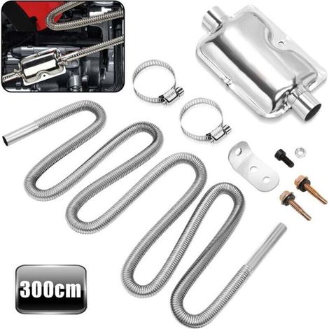 300 cm langes Edelstahl-Auspuffrohr für Dieselmotoren, XU, Standrohr, Heizungszubehör - KZQ (1/4)