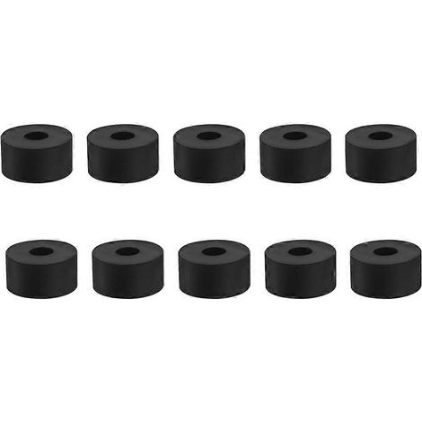 Lot de 16 patins ronds en caoutchouc pour pots de fleurs, absorbant les chocs et offrant une excellente protection. (1/5)
