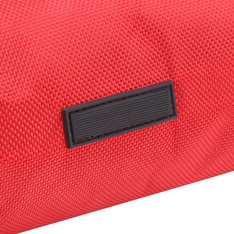 Sac à outils portable multifonctionnel amélioré et renforcé pour électricien, sac à outils imperméable en tissu Oxford, petite taille 1680D, rouge. (1/5)